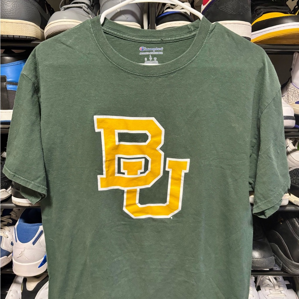 Baylor University Champion Green Athletic T-Shirt Size Large
